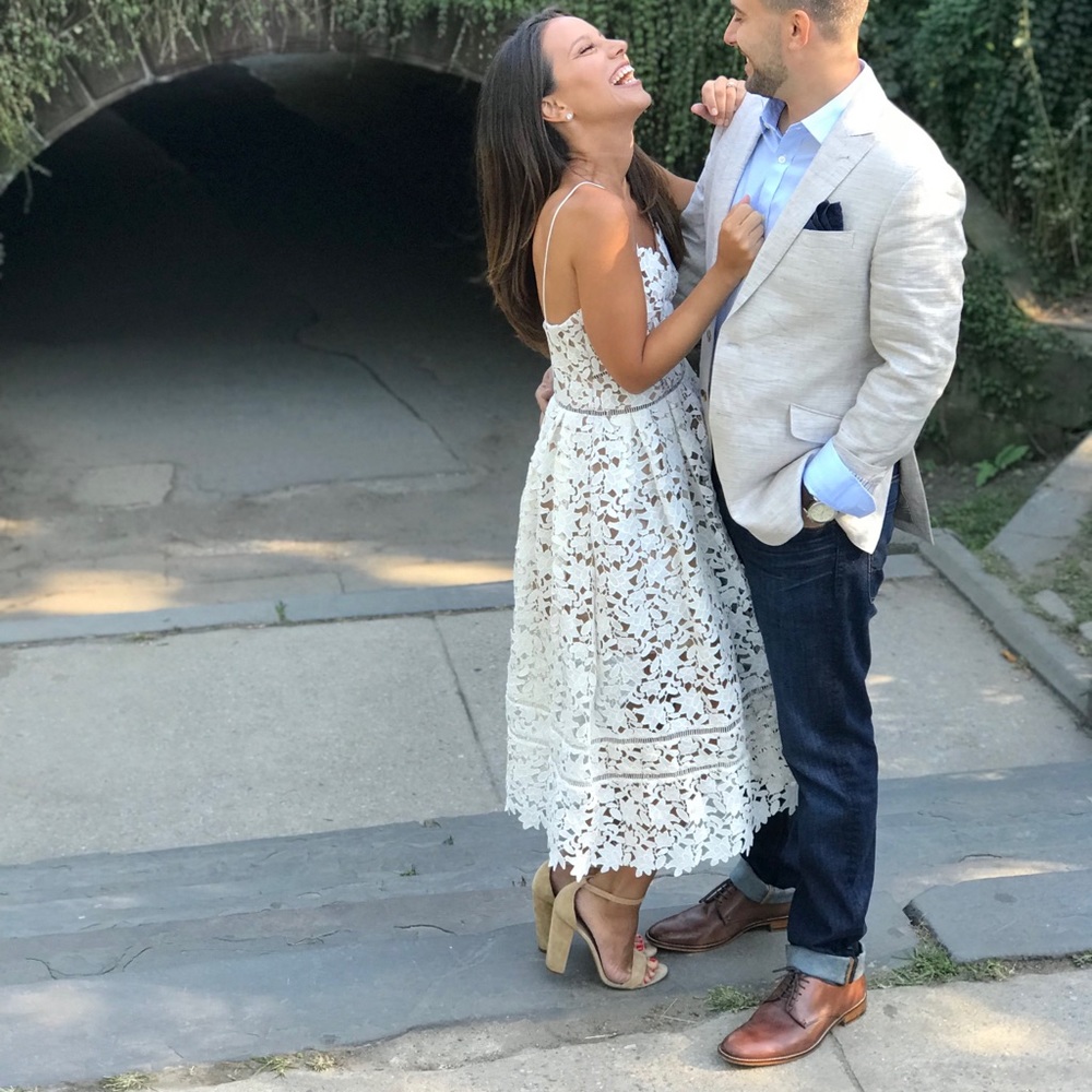 self-portrait White Azaelea Cocktail Dress